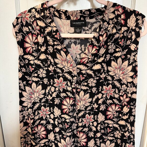 Liz Claiborne Tops - Liz Claiborne Sleeveless XL Floral Women's Blouse